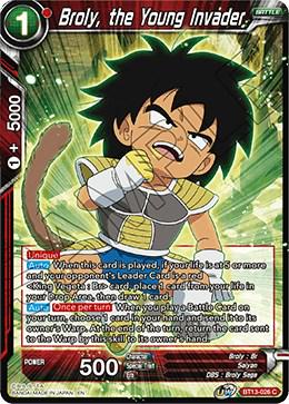 Broly, the Young Invader [Foil] BT13-026 Dragon Ball Super Supreme Rivalry