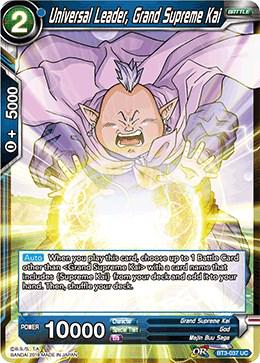 Universal Leader, Grand Supreme Kai BT3-037 Dragon Ball Super Cross Worlds