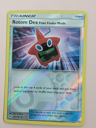 Rotom Dex: Poke Finder Mode [Reverse Holo] #122 photo