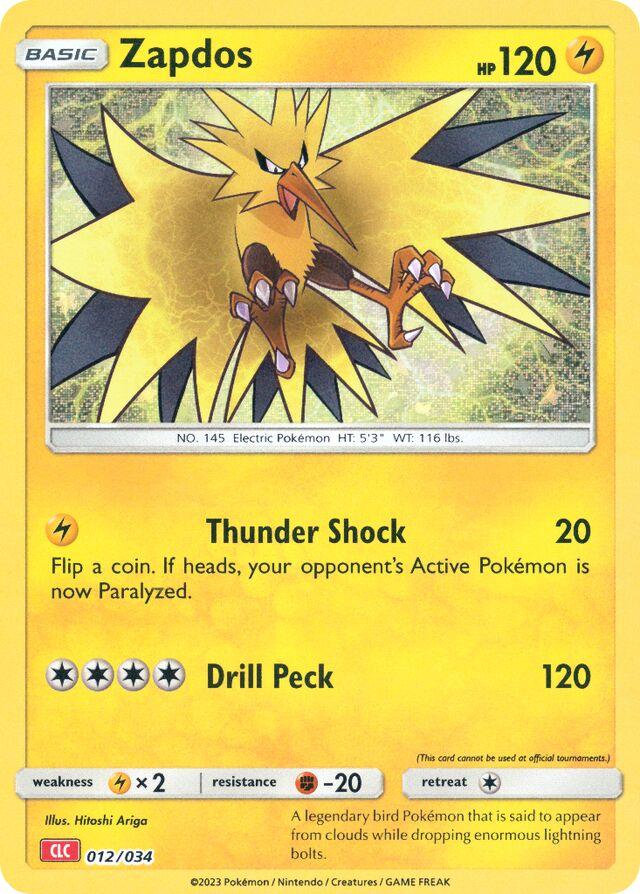 Zapdos #12 Pokemon TCG Classic: Charizard Deck