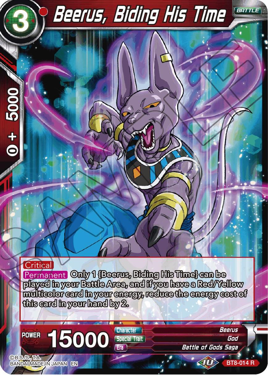 Beerus, Biding His Time BT8-014 Dragon Ball Super Malicious Machinations