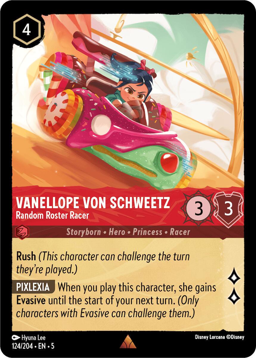 Vanellope von Schweetz - Random Roster Racer #124 Lorcana Shimmering Skies