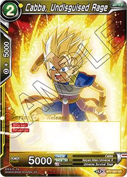 Cabba, Undisguised Rage BT7-081 Dragon Ball Super Series 7 Pre-Release Promos