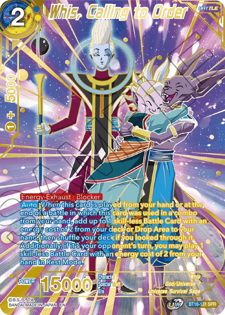 Whis, Calling to Order [SPR] BT16-131 Dragon Ball Super Realm of the Gods