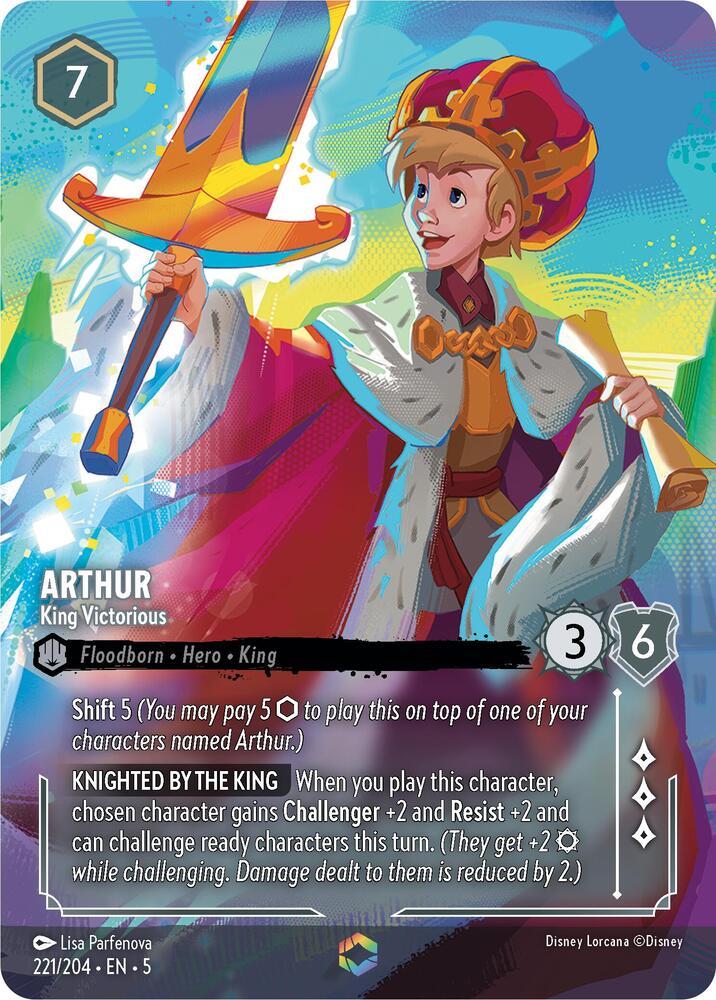 Arthur - King Victorious #221 Lorcana Shimmering Skies