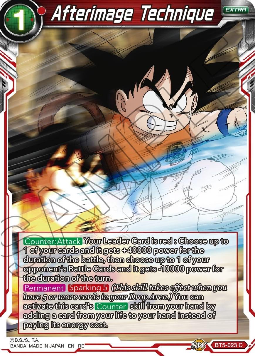 Afterimage Technique BT5-023 Dragon Ball Super Mythic Booster