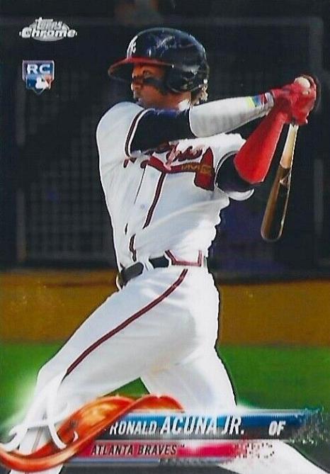 Ronald Acuna Jr. #193 Prices [Rookie] | 2018 Topps Chrome | Baseball Cards