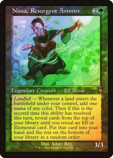 Nissa, Resurgent Animist [Retro Foil] #72 Magic March of the Machine: The Aftermath