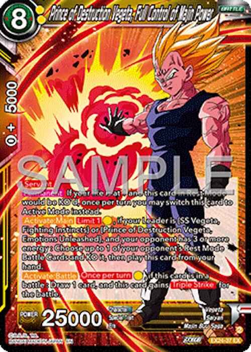 Prince of Destruction Vegeta, Full Control of Majin Power [Foil] EX24-37 Dragon Ball Super Premium Anniversary Box 2024