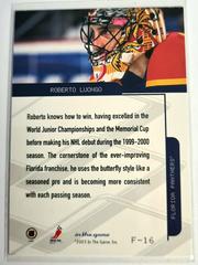 Backside | Roberto Luongo [Foil] Hockey Cards 2003 ITG Toronto Star