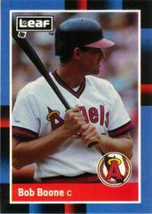Bob Boone #151 Baseball Cards 1988 Leaf Prices