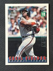 Cecil Fielder #12 Baseball Cards 1995 Bazooka Prices