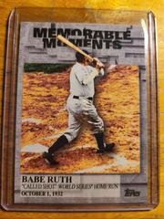 Babe Ruth #MM-44 Baseball Cards 2017 Topps Memorable Moments Prices