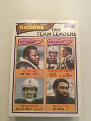 Oakland Raiders [Team Leaders] #185 Football Cards 1982 Topps Prices