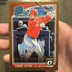 Shohei Ohtani [Batting Bronze] Baseball Cards 2018 Panini Donruss Optic Prices