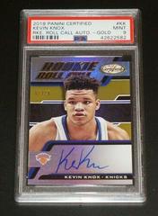 Kevin Knox [Gold] #KK Basketball Cards 2018 Panini Certified Rookie Roll Call Autographs Prices