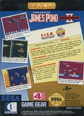 James Pond 2 Codename Robocod  - Back | James Pond 2 Codename Robocod Sega Game Gear