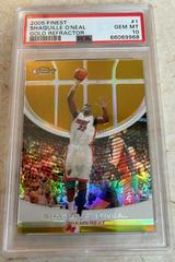 Shaquille O'Neal [Gold Refractor] Basketball Cards 2005 Finest Prices
