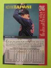 Reverse | Kevin Tapani Baseball Cards 1994 O Pee Chee