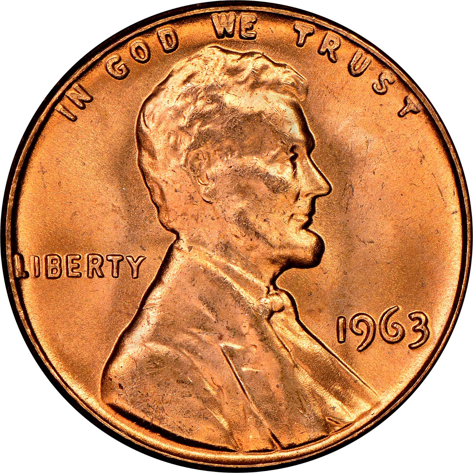 1963 Coins Lincoln Memorial Penny