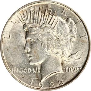 1922 D [VAM-3] Coins Peace Dollar