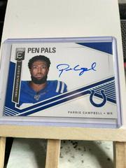 Parris Campbell [Blue Ink] Football Cards 2019 Donruss Elite Pen Pals Autographs Prices