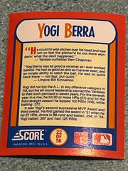 Yogi Berra Baseball Cards 1990 Score the MVP's Prices