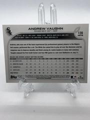 Back Of Card | Andrew Vaughn Baseball Cards 2022 Topps