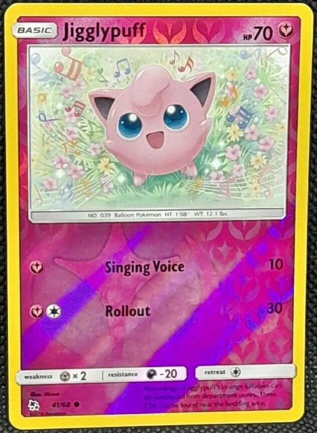 Jigglypuff [Reverse Holo] #41 Prices | Pokemon Hidden Fates | Pokemon Cards