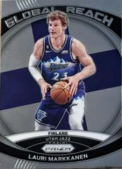 Lauri Markkanen #8 Basketball Cards 2023 Panini Prizm Global Reach Prices