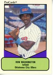 Ron Washington #688 Baseball Cards 1990 ProCards AAA Prices