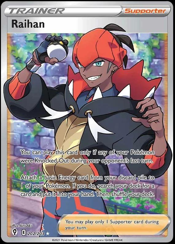 Raihan 202 Prices Pokemon Evolving Skies Pokemon Cards