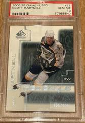 Scott Hartnell #71 Hockey Cards 2000 SP Game Used Prices