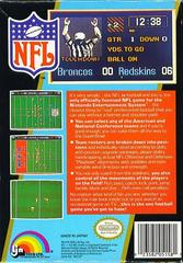 NFL Football - Back | NFL Football NES