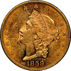 1859 Coins Liberty Head Gold Double Eagle Prices