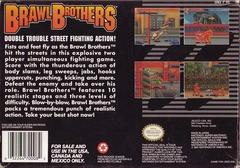 Brawl Brothers - Back | Brawl Brothers Super Nintendo