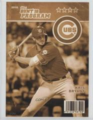 Kris Bryant [5x7 Gold] #10 Baseball Cards 2016 Topps Bunt Prices