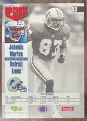 Back | Johnnie Morton Football Cards 1994 Classic Images