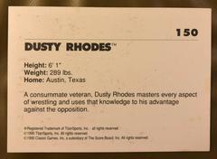 1999ClassicWWF_DRhodes150_CardBack | Dusty Rhodes Wrestling Cards 1990 Classic WWF The History of Wrestlemania