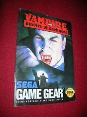 Vampire Master Of Darkness - Manual | Vampire Master of Darkness Sega Game Gear