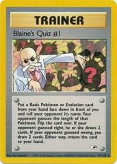 Blaine's Quiz #1 #97 Pokemon Gym Heroes Prices