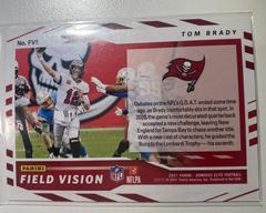 Back Of Tom Brady FV1 | Tom Brady [Green] Football Cards 2021 Panini Donruss Elite Field Vision