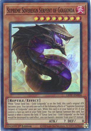 Supreme Sovereign Serpent of Golgonda [1st Edition] LIOV-EN004 YuGiOh Lightning Overdrive