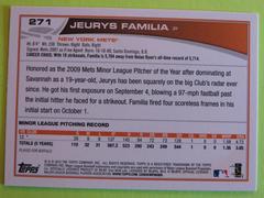 REVERSE | Jeurys Familia Baseball Cards 2013 Topps Chrome