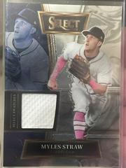 Myles Straw [Holo] Baseball Cards 2022 Panini Select Swatches Prices