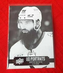 Brent Burns [Black & White] Hockey Cards 2021 Upper Deck UD Portraits Prices