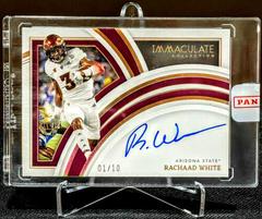 Rachaad White [Gold] #RA-RWH Football Cards 2022 Panini Immaculate Collegiate Rookie Autographs Prices