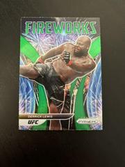 Derrick Lewis [Green] #2 Ufc Cards 2022 Panini Prizm UFC Fireworks Prices