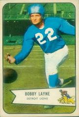Bobby Layne Football Cards 1954 Bowman Prices