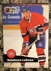 Stephane Lebeau [French] Hockey Cards 1991 Pro Set Prices